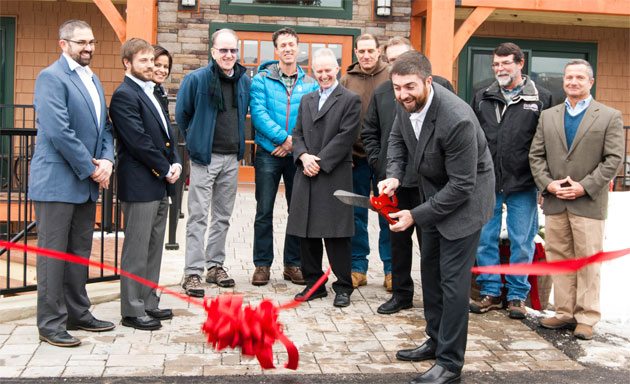 Ribbon cutting ceremony at the new Center Harbor Inn.